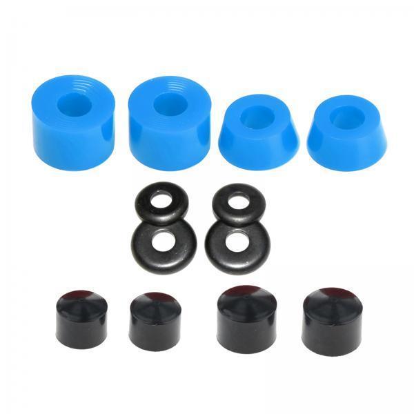 4xSkateboard Bushing Replacement Cups Washers Longboard Rebuild Kit Blue