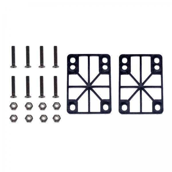 4xSkateboard Riser Pad Longboard Shock Pad Cruiser Hardware Thickness 3mm