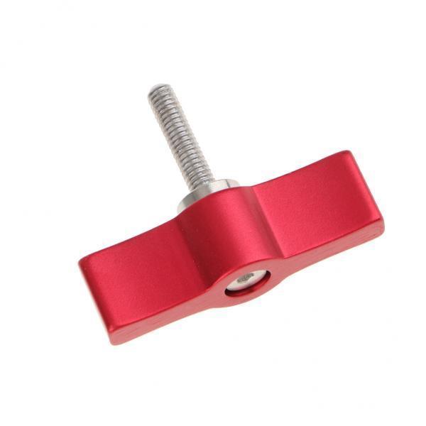 4xCamera Adjustable Hand Tightening Screws Aluminum Alloy Handle M4 Screw Red