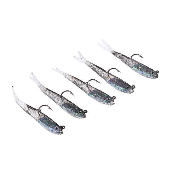 3x5pcs Fishing Lure Bait Soft Bait Fishing Lure Fishhook Artificial Bait 7.5cm