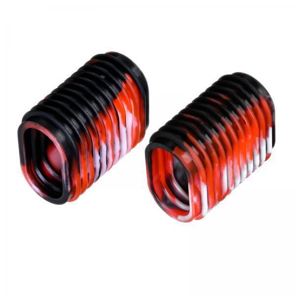 4xDurable Fishing Reel Handle Grips Baitcaster Knob Covers Fishing Accessory Red
