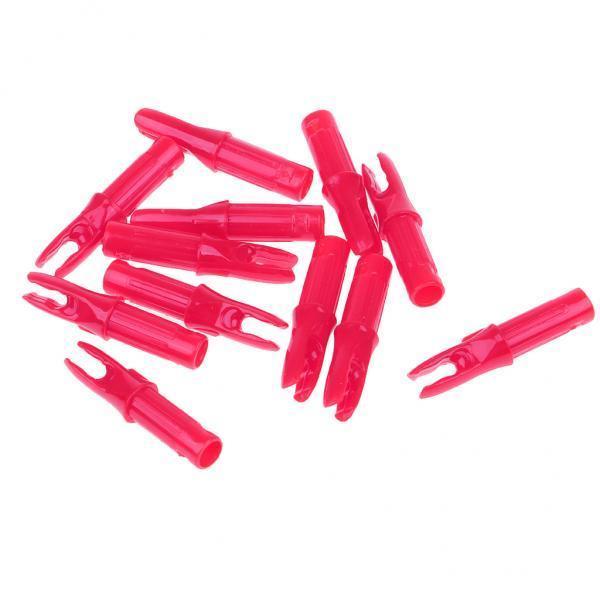 3x12 Pieces Plastic Archery Arrow Nocks for Arrows ID 6.2mm Pink