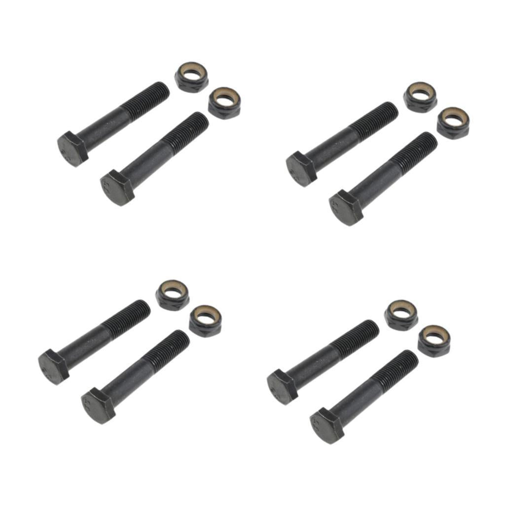 4x2pcs Replacement Skateboard Truck Kingpin Hardware Set Longboard Screw Bolts M10×65mm