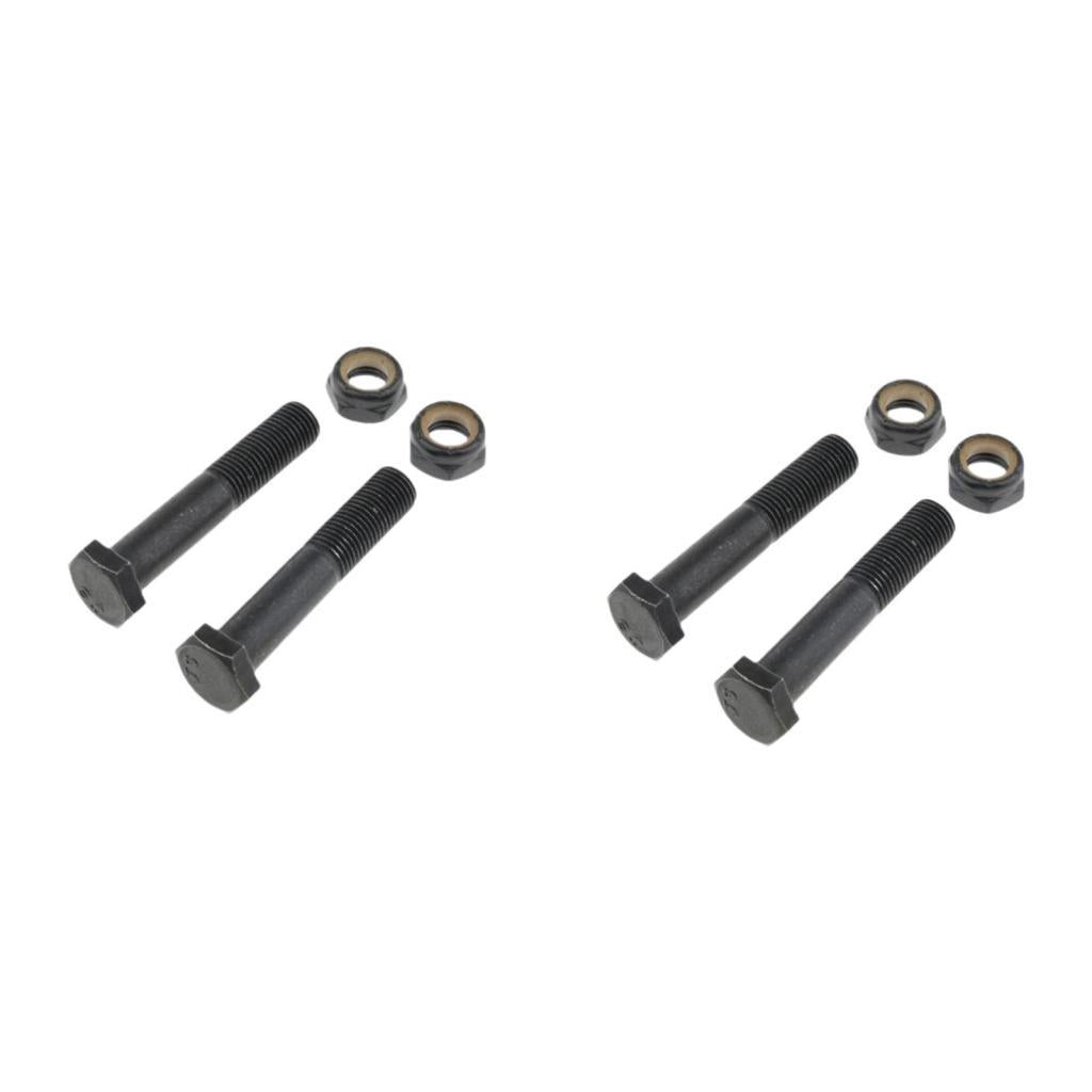 2x2pcs Replacement Skateboard Truck Kingpin Hardware Set Longboard Screw Bolts M10×65mm
