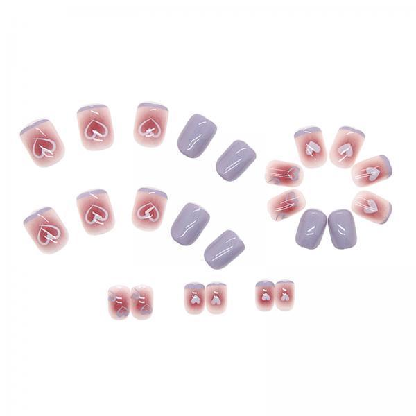 4x24x Valentine's Day Press on Nails Fashion Women for Party Wedding Daily Use
