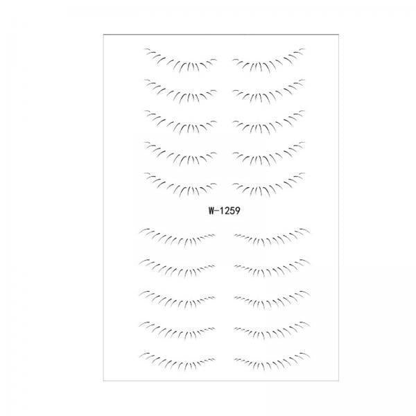 3xLower Eyelash Stickers Eyelash Template Make Up Tool for Stage Show Parties Style B