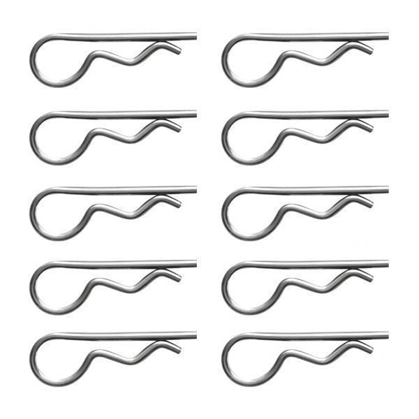 3x10 Pieces Marine Stainless Steel R Retaining Clip Spring Cotter Pin 3x65mm