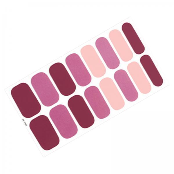 4x16 Pieces Cured Gel Nail Strips Self Adhesives Gel Nail Wrap Stickers Decals Style E