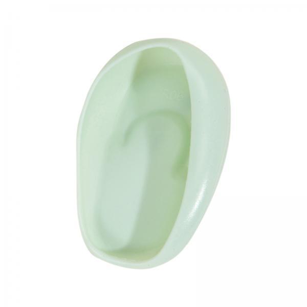 2x2x Silicone Ear Cover Protector Hair Dyeing Earmuffs for Home Use Hair Salon Green