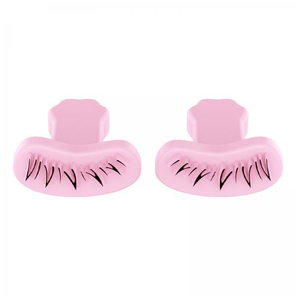 2x2x Eyelash Stamps Stencil with Handle Lazy DIY Lower Lashes Eyelash Template pink