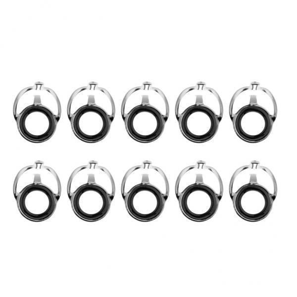3x10pcs Fishing Rod Guide Eyes Ceramic Ring DIY Rod Building Component Size 10