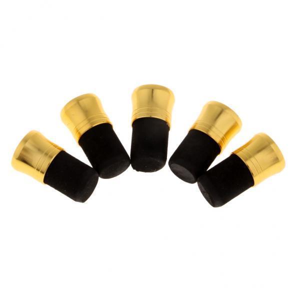 3x5pcs Fishing Rod Pole Butt Caps Front Cover Stopper End Protector 15mm