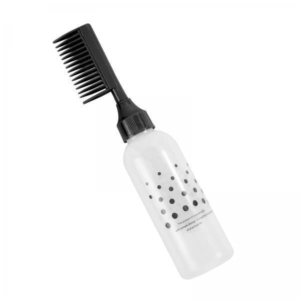 2xroot comb Bottle Accessories Hair Coloring Dyeing Bottle for Home Black