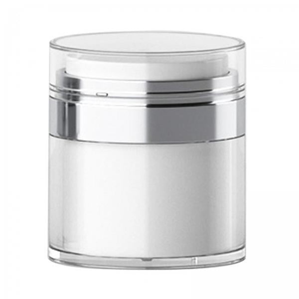 4xAirless Pump Jar Leakproof Portable Vacuum Press Face Cream Jar for Lotions 15ml