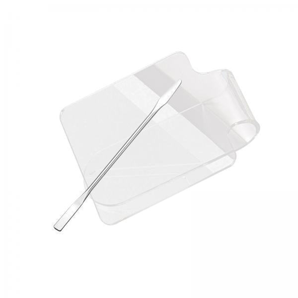 2xAcrylic Cosmetic Mixing Palette Tool for Eye Shadow, Eyelash, Lipsticks Palette 77x60mm