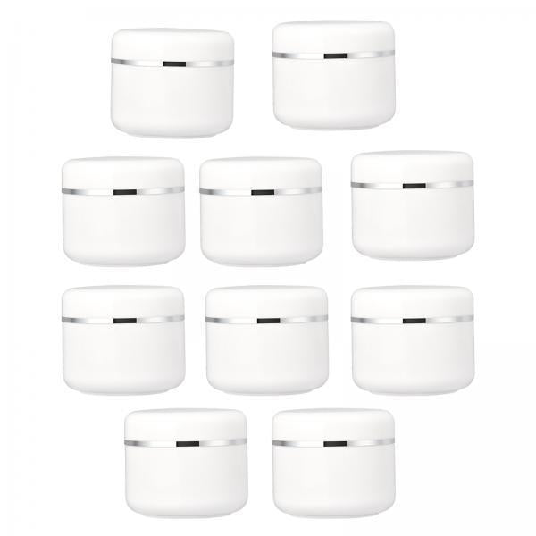 4x10x Mini Round Pot Jars Empty Containers Travel Toiletries Cosmetics 30g