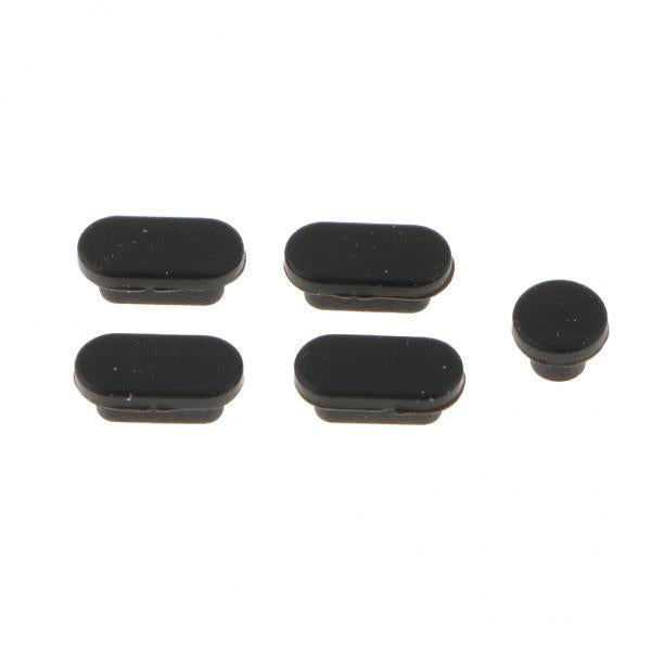 3xSilicone Dust Stopper Dustproof Plug USB Earphone Port Cap for MacBook Black