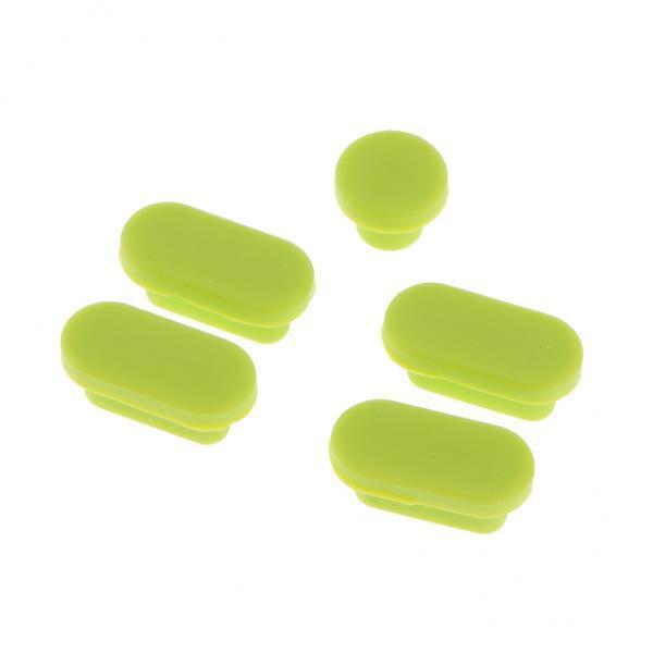 4xSilicone Dust Stopper Dustproof Plug USB Earphone Port Cap for MacBook Green