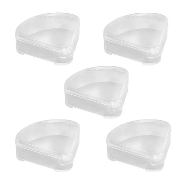 4x5x Triangle Puff Box Case Powder Puff Container Anti Pollution for Travel