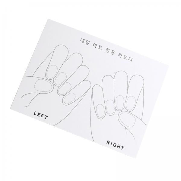 2xCute 10x Manicure Model Display Card for Nail Art Accessory Salon Supplies Hand 