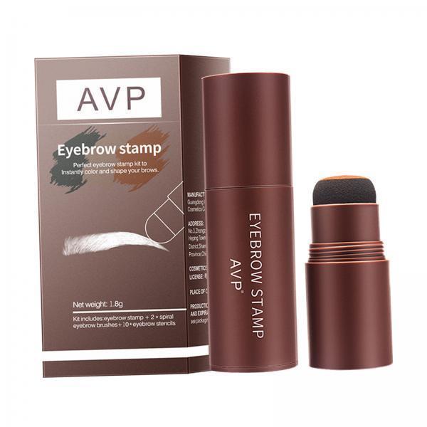 3xEyebrow Stamp Stencil Kit Eyebrow Stamp Shaping Kit for Girls Starters Women Light Brown