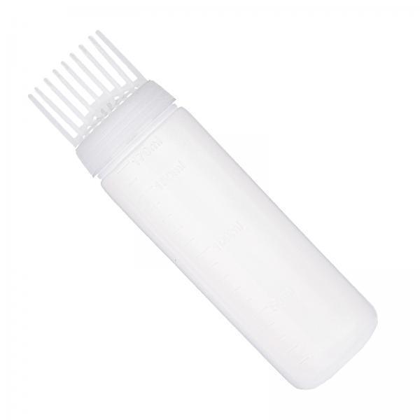 3xRoot Comb Applicator Bottle Multifunctional Hair Oil Applicator for Home DIY White