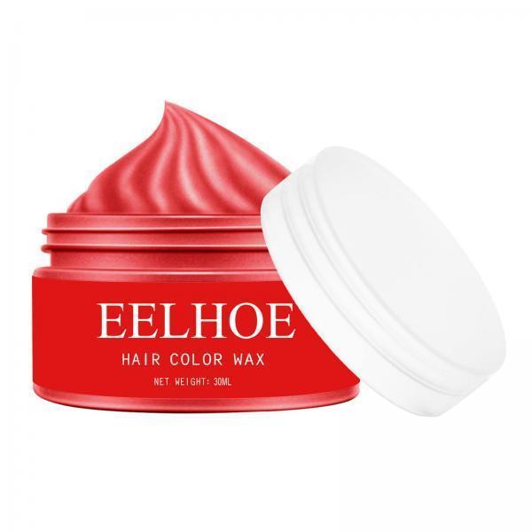 3xHair Coloring Dye Wax Styling Washable Natural One-Time for Cosplay Red