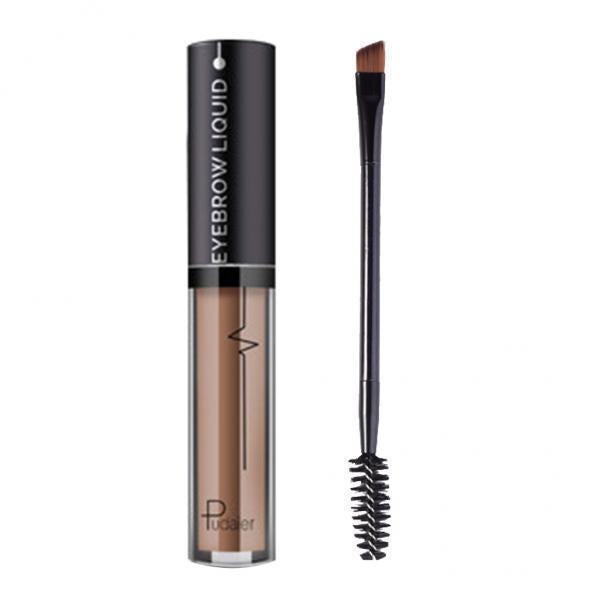 3xLong Lasting Smudge-Proof Tinted Liquid Eyebrow Defining Gel w/ Brush 4.5ml Light Coffee