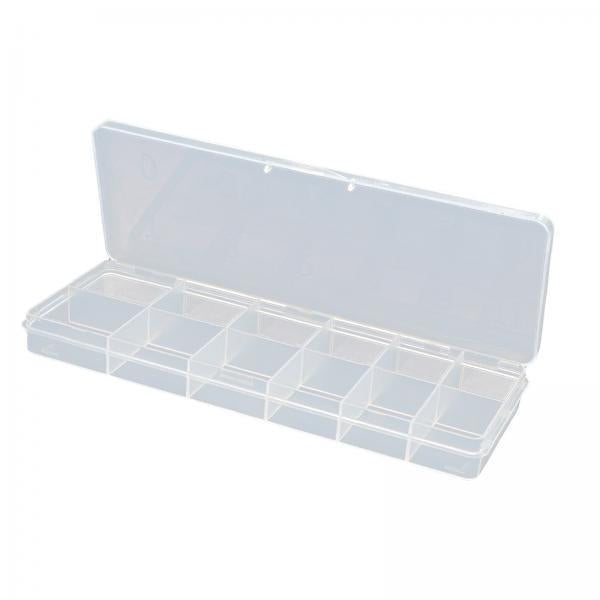 4x12 Slots Nail Tips Organizer Box Empty for False Nail Tips Art Crafts Beads Transparent  