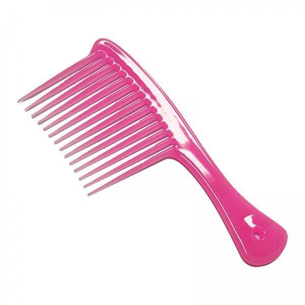 2xComb Hair Styling Tool Large Handle Styling Comb for Home Travel Salon Pink