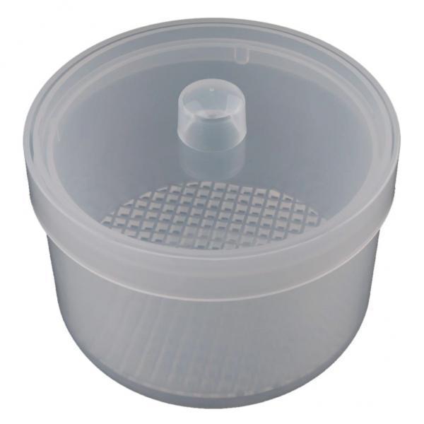2xPlastic Nail Art Drill Bits Cleaning Storage Box Grinding Head Case Clear