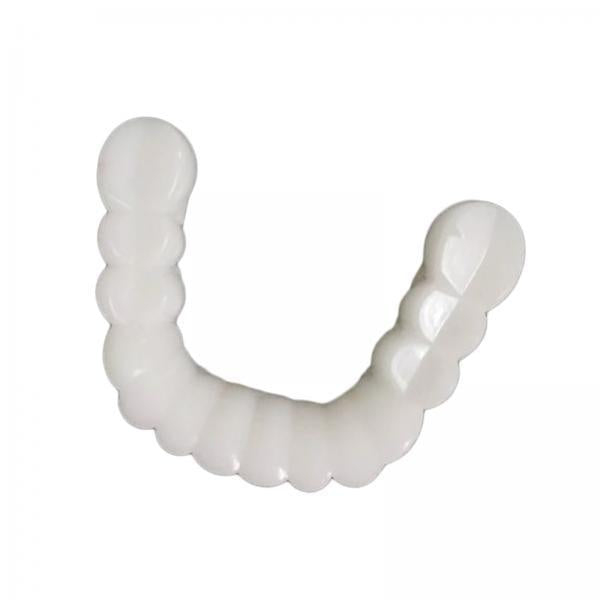 2xResin Teeth Veneers Comfortable Dentures Tooth Cover Removable Reusable Lower Cover