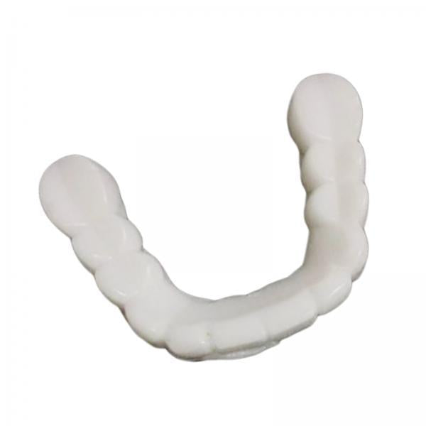 4xResin Teeth Veneers Comfortable Dentures Tooth Cover Removable Reusable Upper Cover 