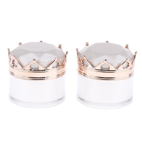 4x2Pcs Empty Plastic Makeup Cream Jar Lotion Bottle Cosmetic Container Filling