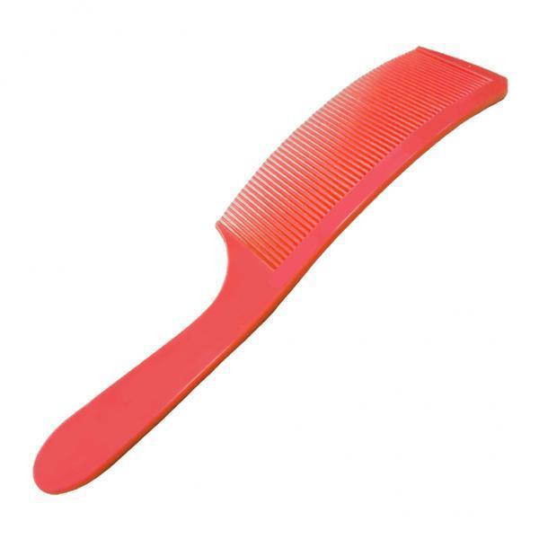 4xBarber Stylist Curved Styling Comb Flat Top Hairdressing Comb Red