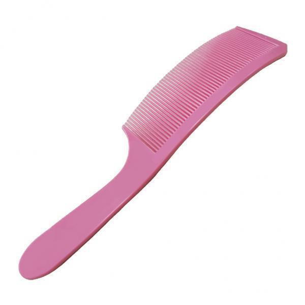 3xBarber Stylist Curved Styling Comb Flat Top Hairdressing Comb Pink