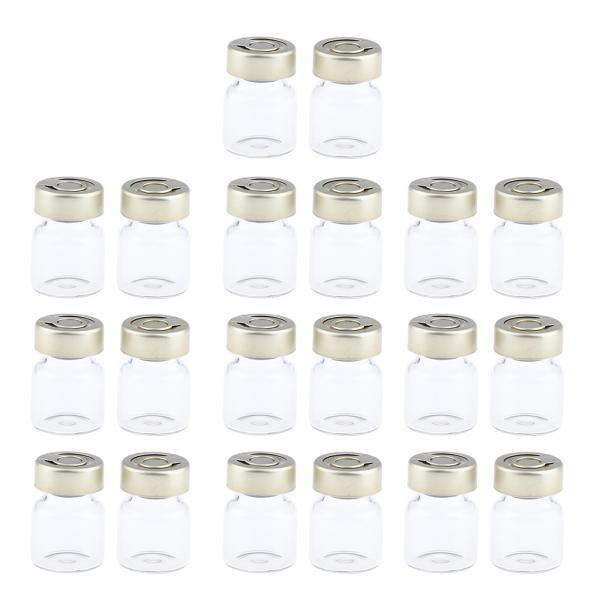 4x20Pcs Empty Glass Vials Bottles Liquid Containers 3ml