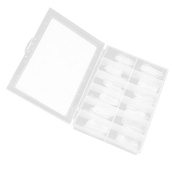 2x120Pcs Clear Nail Forms Mold Acrylic UV Gel False Tips Full Cover w/Scale 01