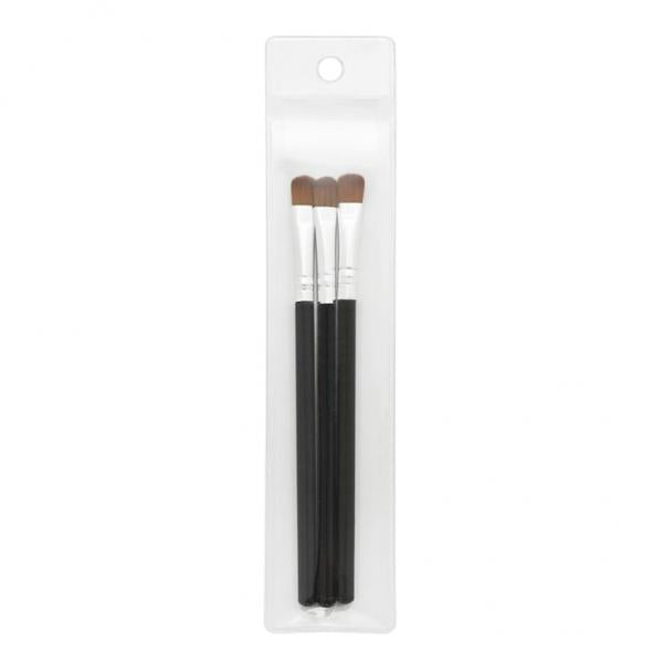 2x3x Eye Makeup Brushes Set Eyeshadow Blending Shading Cosmetic Brush Silver