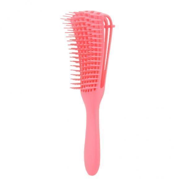 3xPlastic Antistatic Detangling Hairbrush Comb for Long Thick Curly Hair Pink