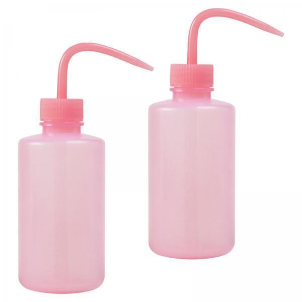 4x2x Wash Bottle Diffuser Squirt Squeeze Bottle Twist Top Caps Soap Wash Pink 250ML