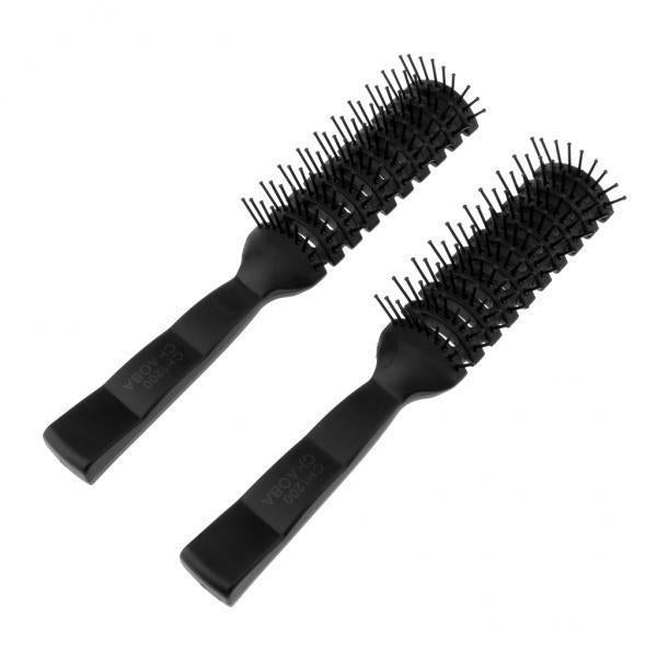2x2 Styling Hair Brush Ribs Comb Anti-Static Salon Dedicated Curly Hair Comb