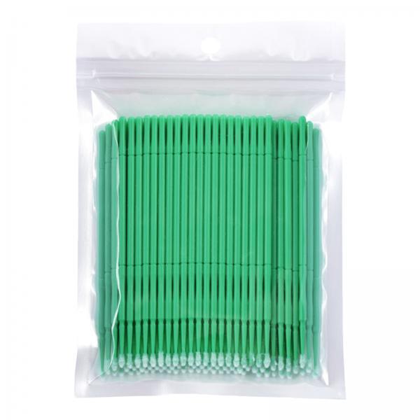 2x100 Pieces Micro Applicator Brushes for Eyelashes Mascara Makeup Application Green Medium