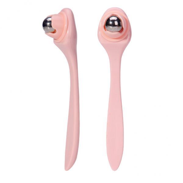3x2Pieces Eye Massager Roller Wand Stainless Steel Roll-on Ball Skin Care Tool