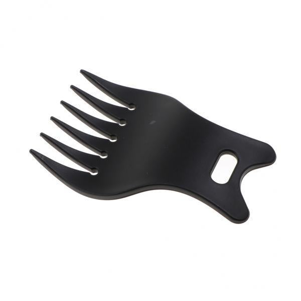 4xProfessional Plastic Wide Tooth Oily Hair Comb Styling Hair Lift Combs Black