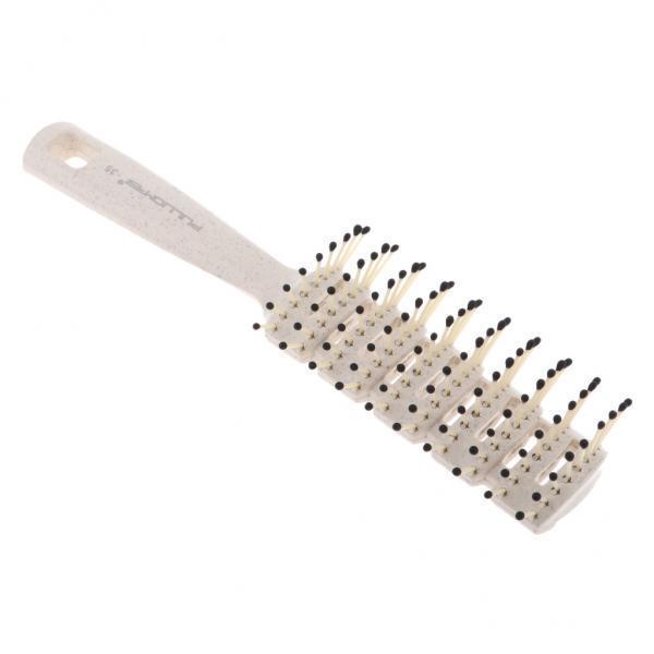 2xMen's Oily Hair Pick Comb Salon Dye Hairdressing Styling Wide Tooth White