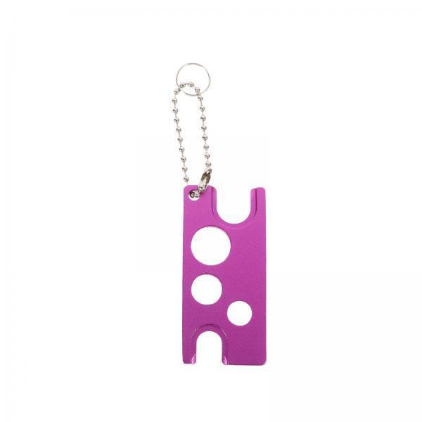 2xEssential Oil Bottle Opener with Keychain Universal Cap Remover Accessory Violet