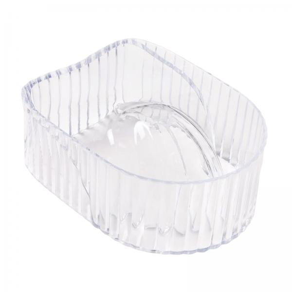 4xNail Soaking Bowl Nail Art Tool Manicure SPA Remover Acrylic for Home Salon Transparent