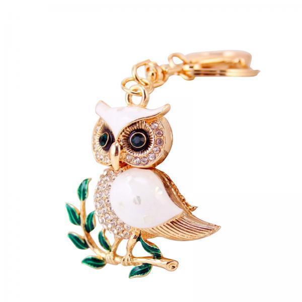 4xCreative Owl Rings Wedding Handcrafted Animal Key Rings for Women Girls Kids