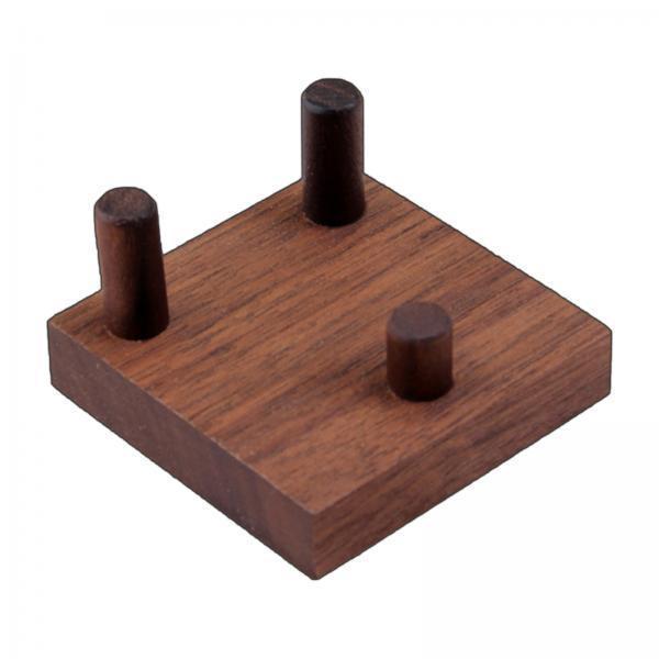 4xWooden base rocks Display Holder Wood for show Display Home Shop Window small